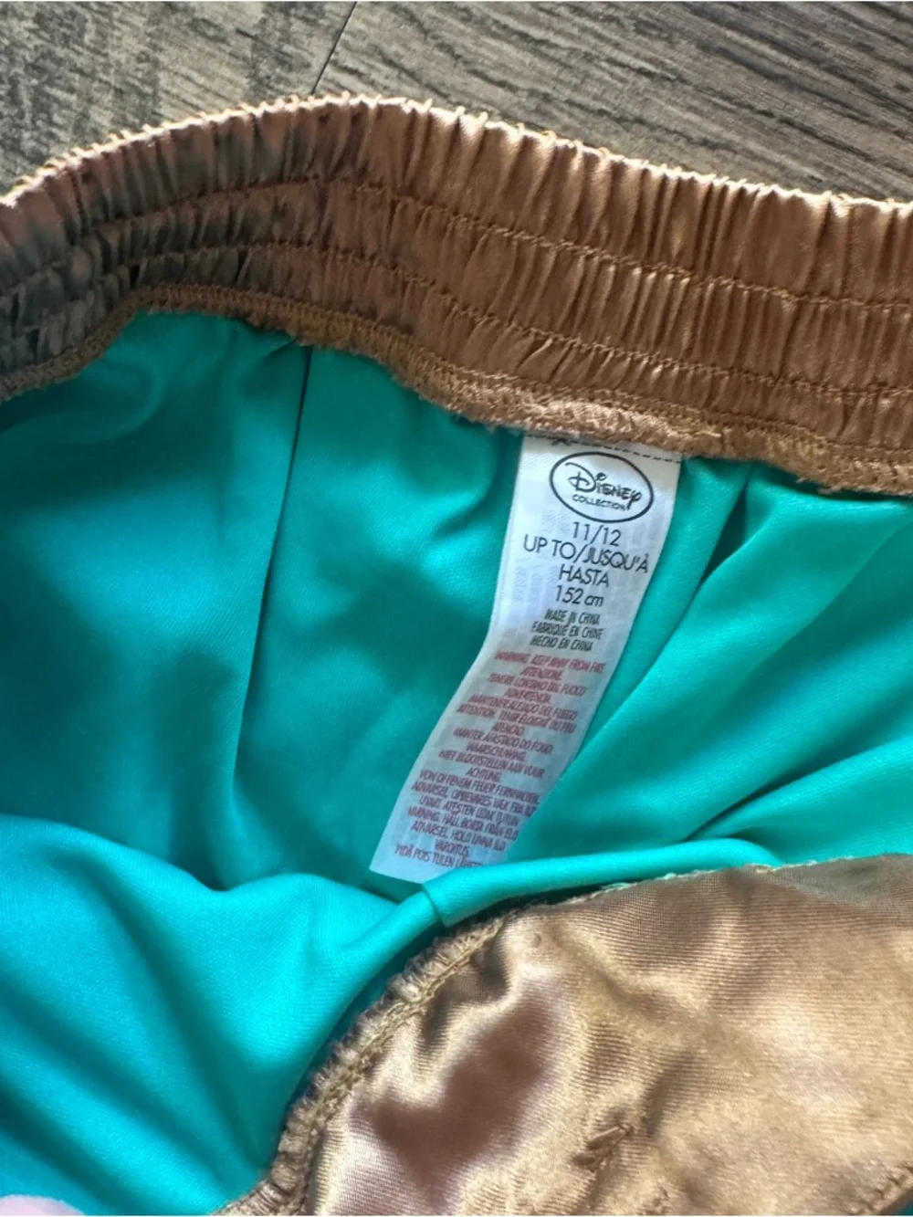 Disney Teal and Gold Costume Harem Pants - Picture 3 of 4